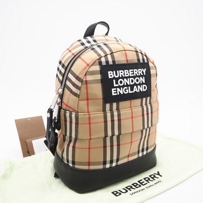 未使用 BURBERRY バーバリー キッズ ヴィンテージチェック バックパック 8031006 リュック・デイパック マルチカラー キャンバス キッズ