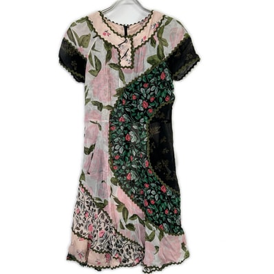 コーチ 16SS マルチカラー Mixed Print Circle Dress ワンピース 0