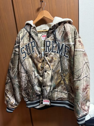 Supreme x Mitchell & Ness Lined Hooded Satin Varsity Jacket Supreme x Mitchell & Ness Lined Hooded Satin Varsity Jacket