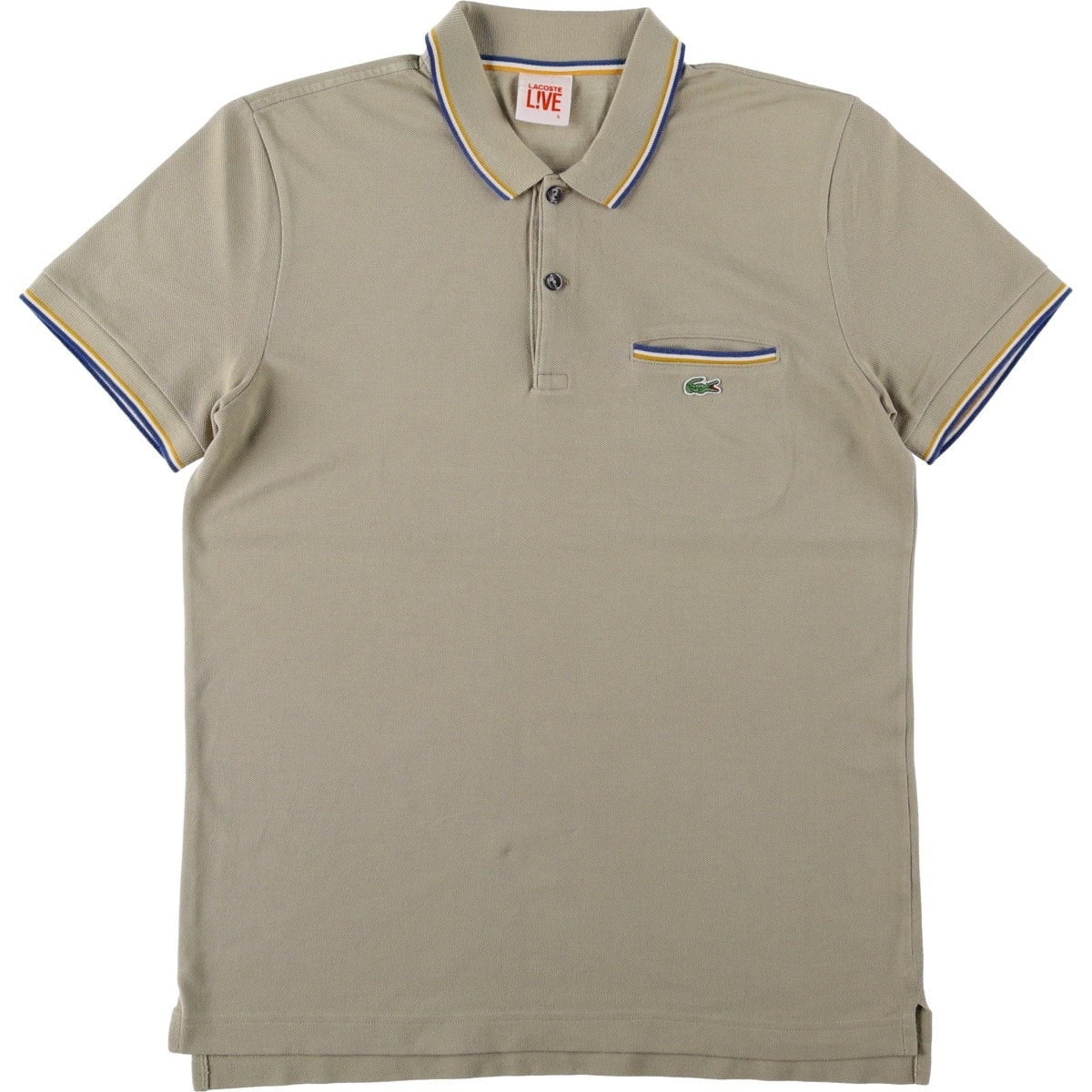 古着 ラコステ LACOSTE LIVE 半袖 ポロシャツ メンズS相当/eaa644321