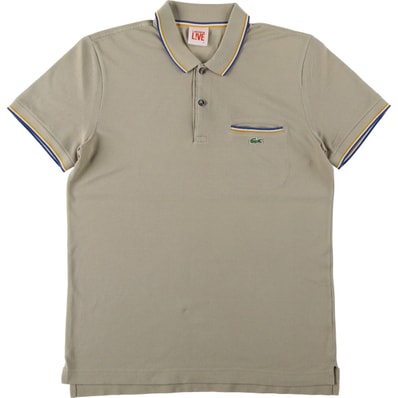古着 ラコステ LACOSTE LIVE 半袖 ポロシャツ メンズS相当/eaa644321