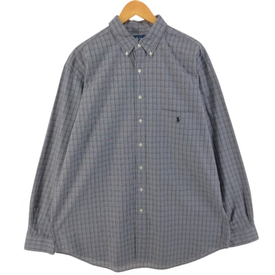 古着 ラルフローレン Ralph Lauren 長袖 ボタンダウンチェックシャツ メンズXL相当/eaa526582