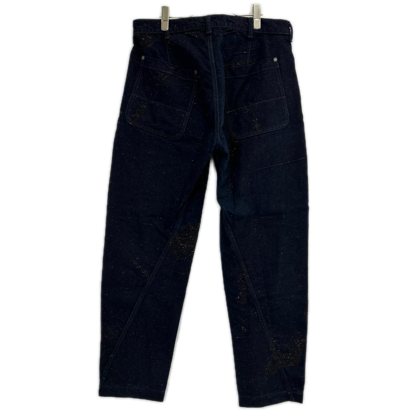 イッセイミヤケメン 15AW ME53FF081 インディゴ染め サイドジップ デニムパンツ 3