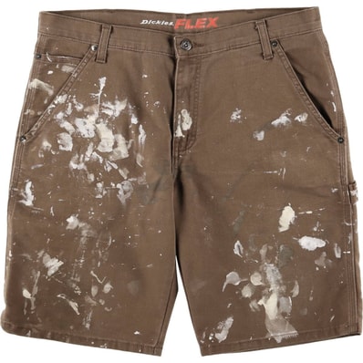 古着 ディッキーズ Dickies FLEX REGULER ペイント ダック地ペインターショーツ ハーフパンツ メンズw36相当/eaa576663