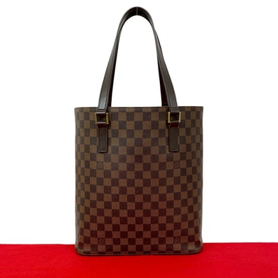 LOUIS VUITTON ルイヴィトン ヴァヴァン GM ダミエ レザー PVC トートバッグ ブラウン
22014