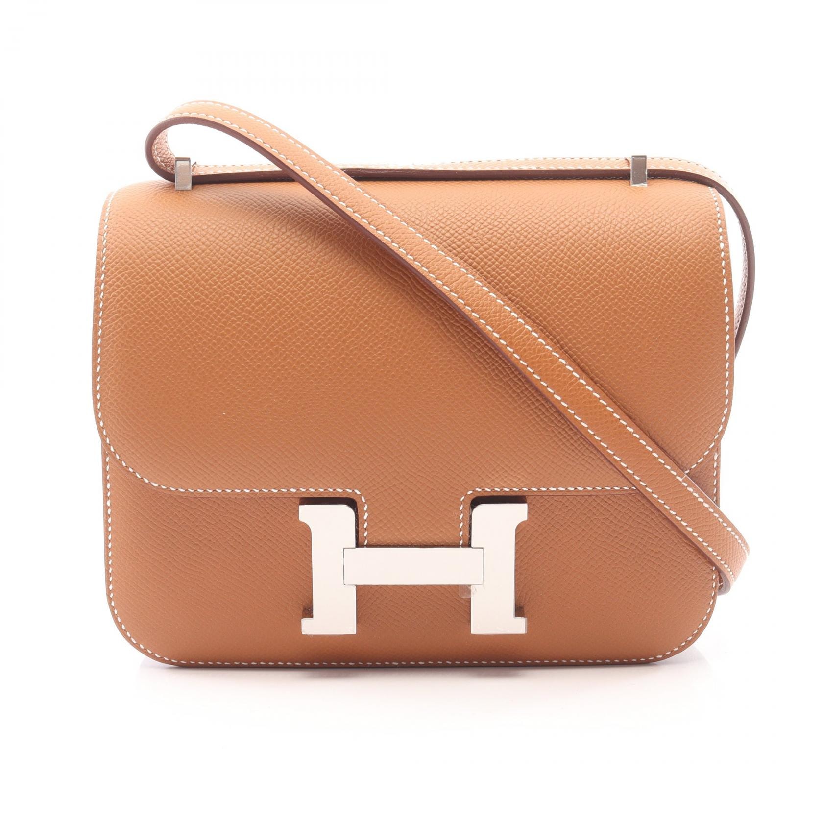 エルメス HERMES コンスタンス3 ミニ ショルダーバッグ バッグ レザー カーフ(牛革) ヴォーエプソン ヴォーエプソン ゴールド K刻印(2025年製造) レディース ブラウン系 083905CK 【中古】