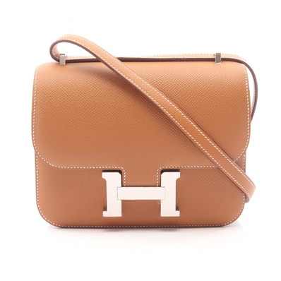 エルメス HERMES コンスタンス3 ミニ ショルダーバッグ バッグ レザー カーフ(牛革) ヴォーエプソン ヴォーエプソン ゴールド K刻印(2025年製造) レディース ブラウン系 083905CK 【中古】
