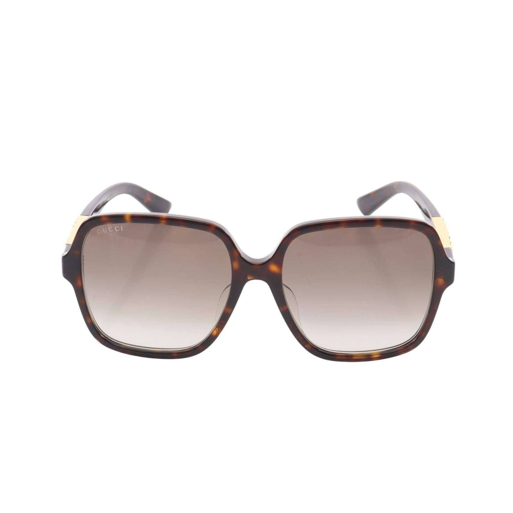グッチ GUCCI サングラス 衣料品 プラスチック レディース ブラウン系 【中古】