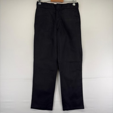 古着 ディッキーズ Dickies パンツ チノパン スラックス 874 ジッパーフライ ストレート w32 L32 ブラック メンズ