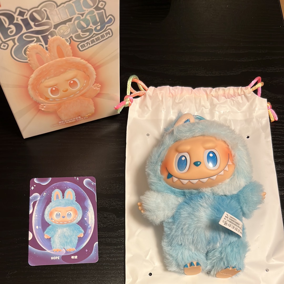 POP MART THE MONSTERS (LABUBU) Big into Energy Series Plush Pendant HOPE