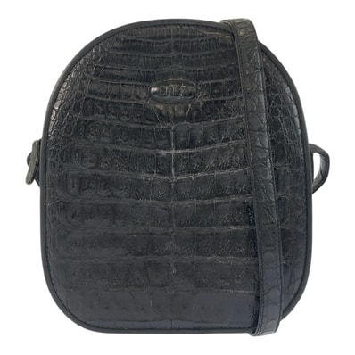 美品 Chloe クロエ ヴィンテージ ブラック 黒 クロコダイル ショルダーバッグ ポシェット 603485 【中古】