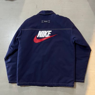Supreme / NIKE® Double Zip Work Jacket "navy"