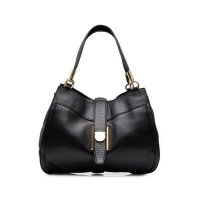 サルヴァトーレフェラガモ トートバッグ ショルダーバッグ EE-21 E746 ブラック レザー レディース Salvatore Ferragamo 中古