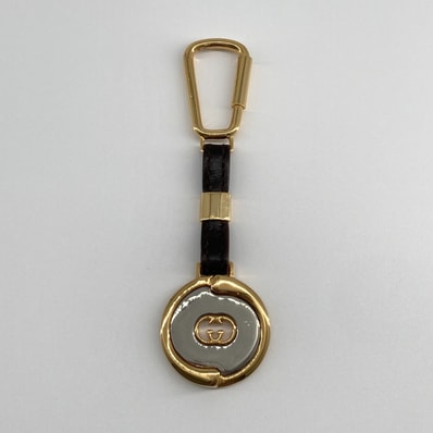 GUCCI(グッチ) インターロッキングG ヴィンテージ キーリング 33.9g ゴールド×シルバー