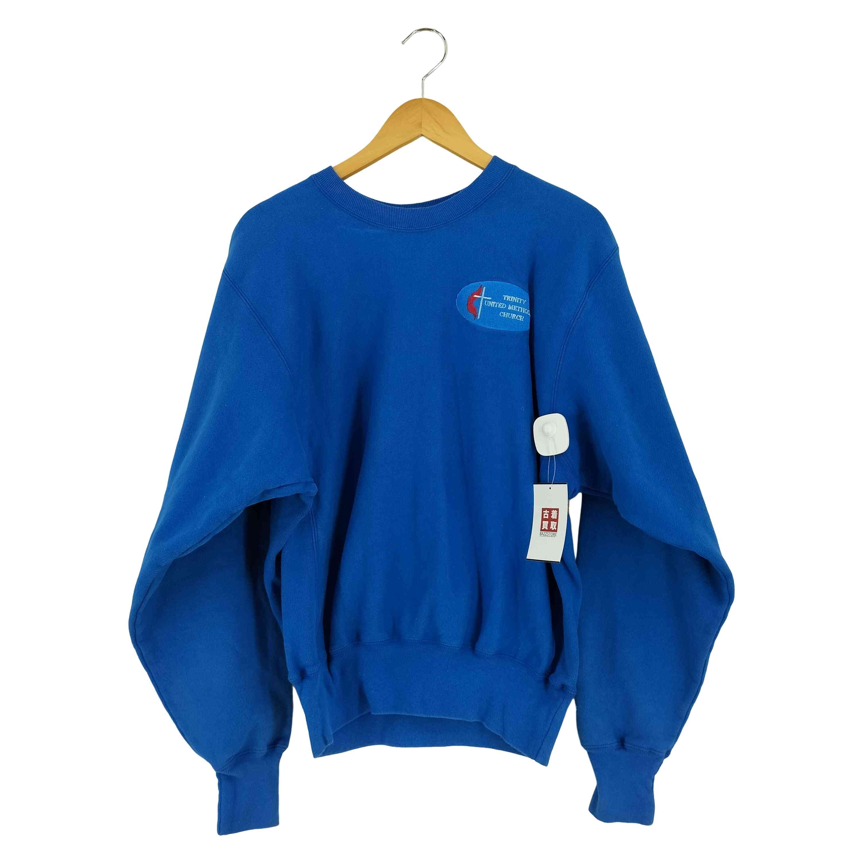 00S エルサルバドル製 PREMIUM REVERSE WEAVE 教会ワッペンロゴスウェット【1141349749164】