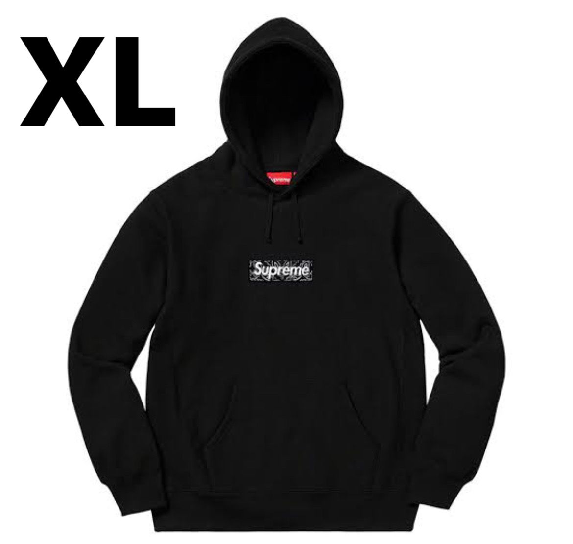 Supreme Bandana Box Logo Hooded Sweatshirt "Black"