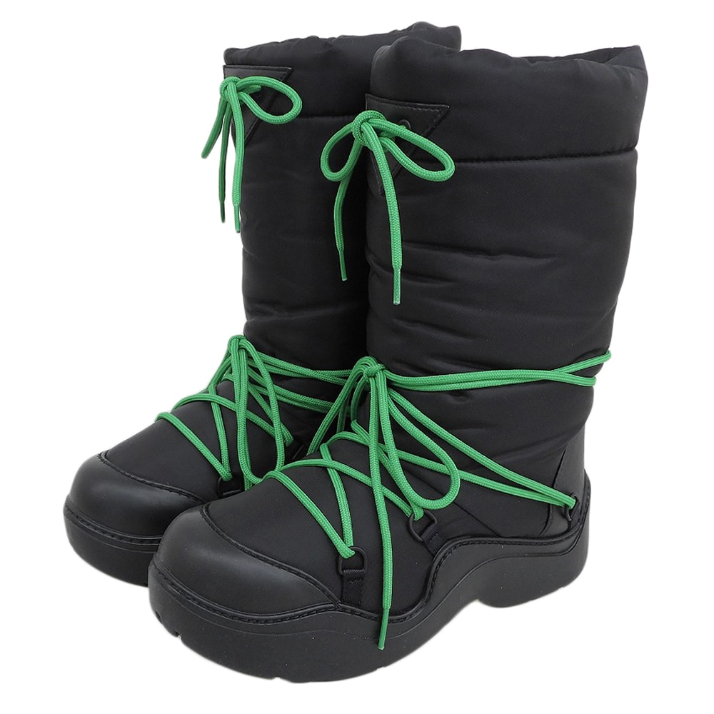 ボッテガヴェネタ 新品同様 パドル ボンバー ブーツ シューズ レディース 黒 ブラック 36 36