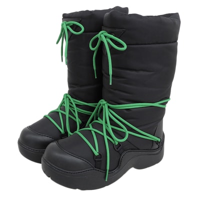 ボッテガヴェネタ 新品同様 パドル ボンバー ブーツ シューズ レディース 黒 ブラック 36 36