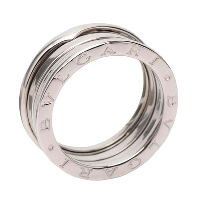 ブルガリ B-zero1 ビーゼロワン 2バンド リング 指輪 #57 K18WG ホワイトゴールド レディース BVLGARI 【中古】