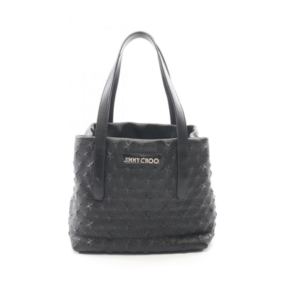 ジミーチュウ JIMMY CHOO SOFIA S ソフィア スターエンボス トートバッグ バッグ レザー レディース ブラック系 【中古】