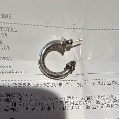 クロムハーツ フープ プレーン ピアス クロムハーツ フープ プレーン ピアス