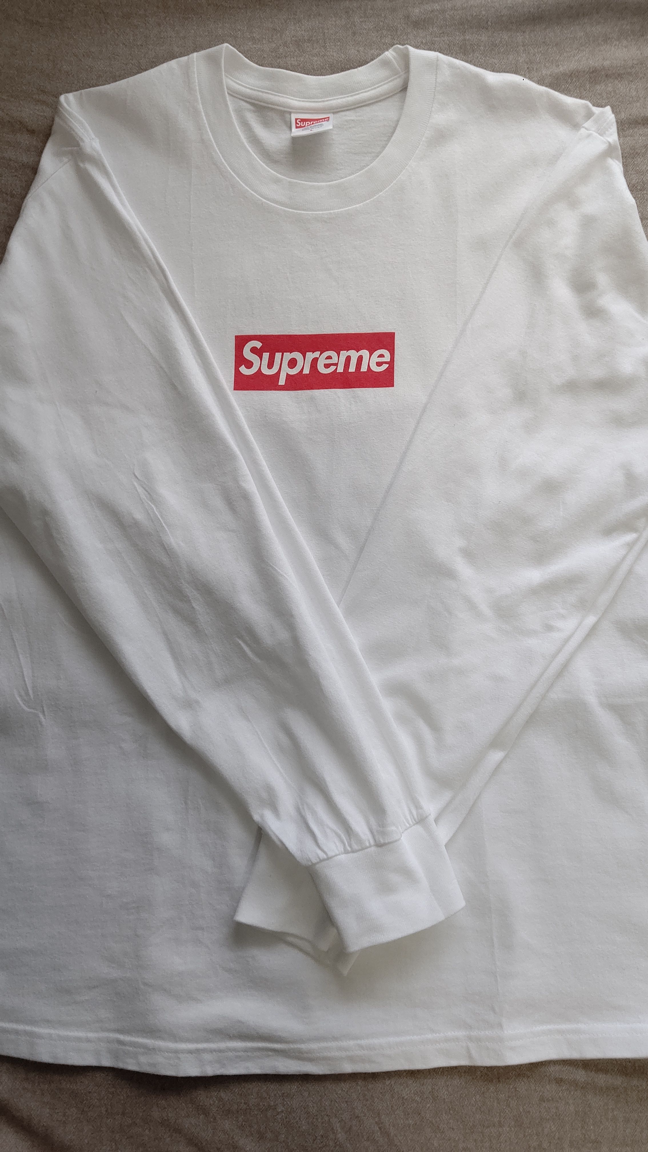 Supreme Box Logo L/S Tee "White"