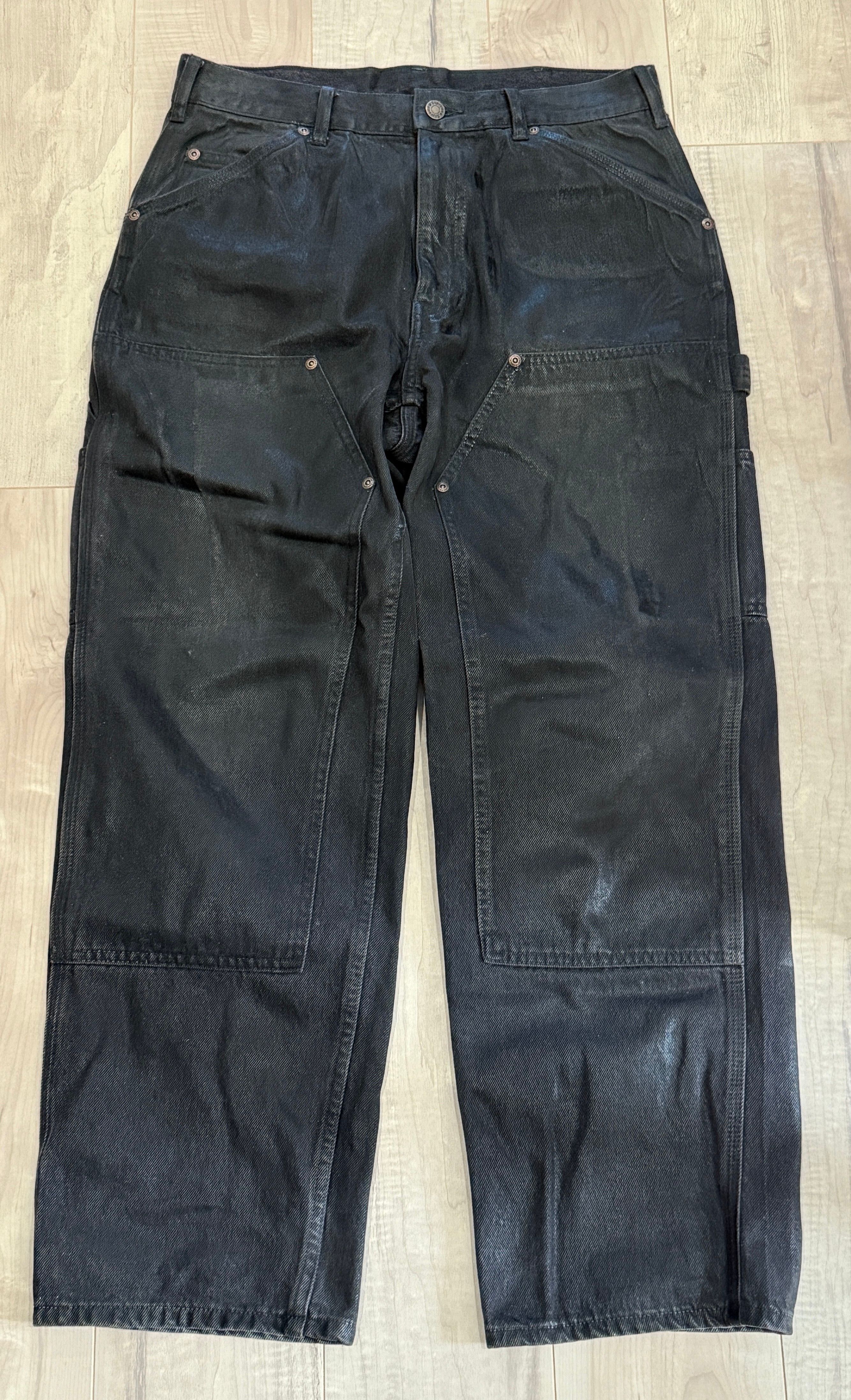 Supreme x MM6 Maison Margiela Foil Double Knee Painter Pant "Black"