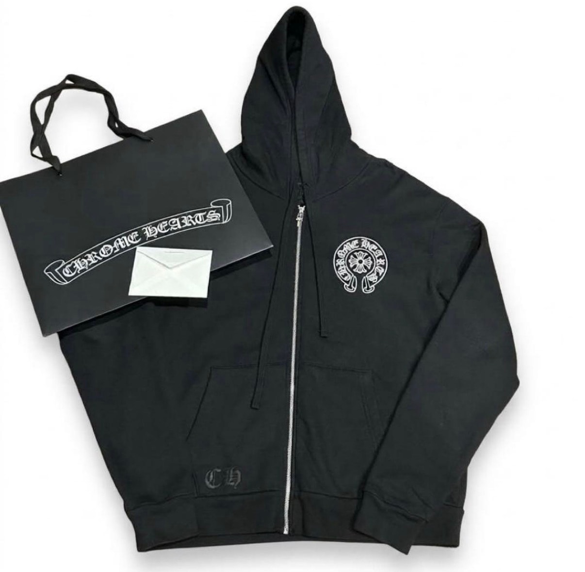 Chrome Hearts Horseshoe Zip Hoodie Tokyo Exclusive "Black"