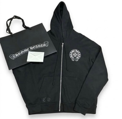 Chrome Hearts Horseshoe Zip Hoodie Tokyo Exclusive "Black"