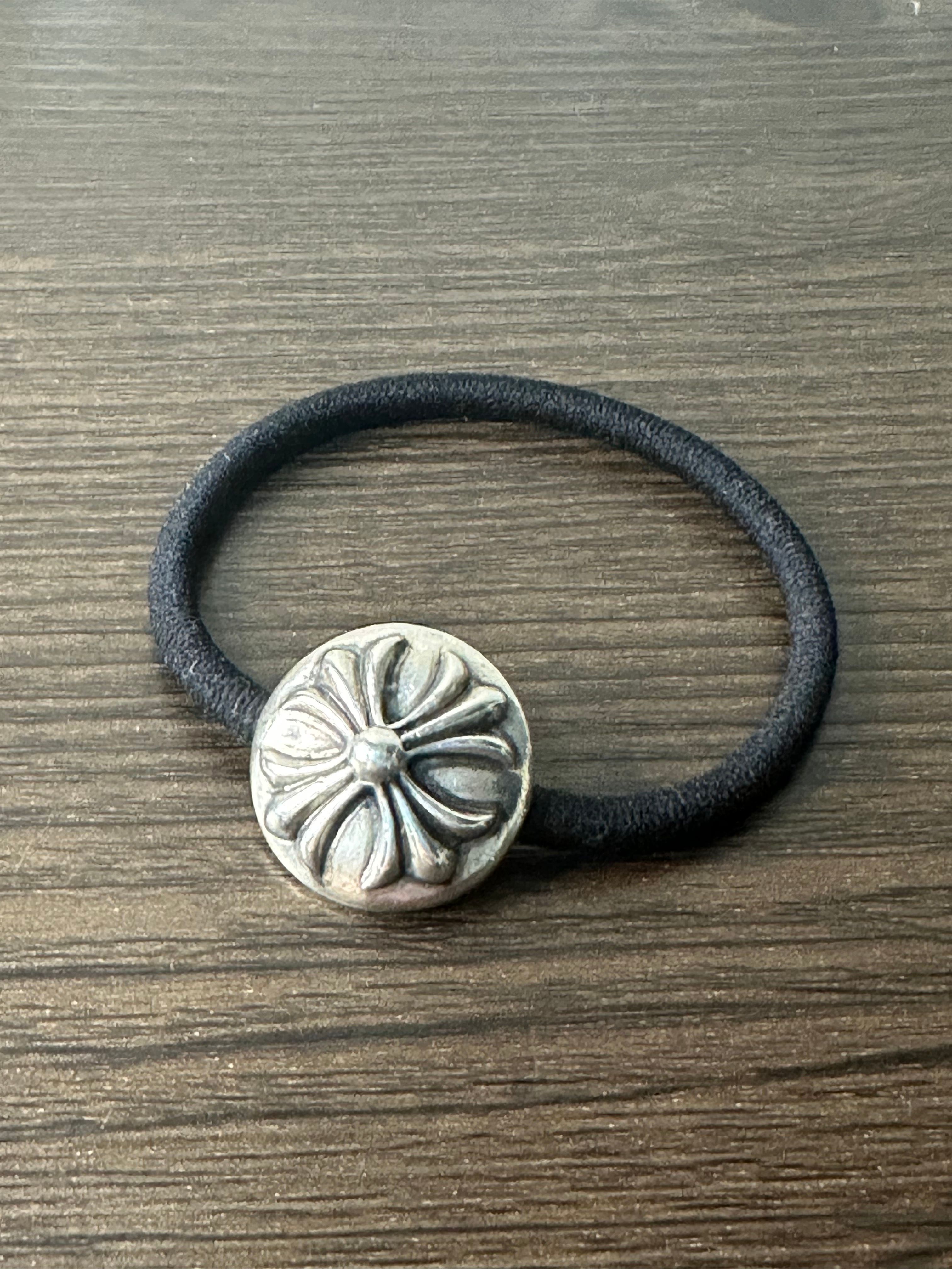 Chrome Hearts Hair Band # 2 Cross Bracelet "Black"