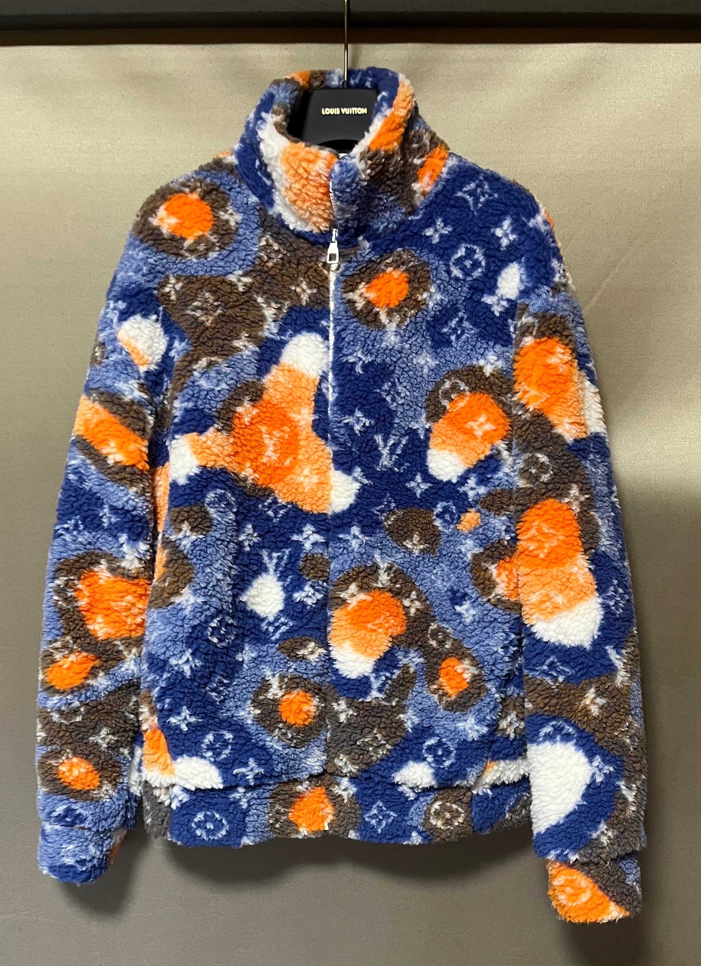 Louis Vuitton Jacquard Camo Fleece Blouson "Multicolor"