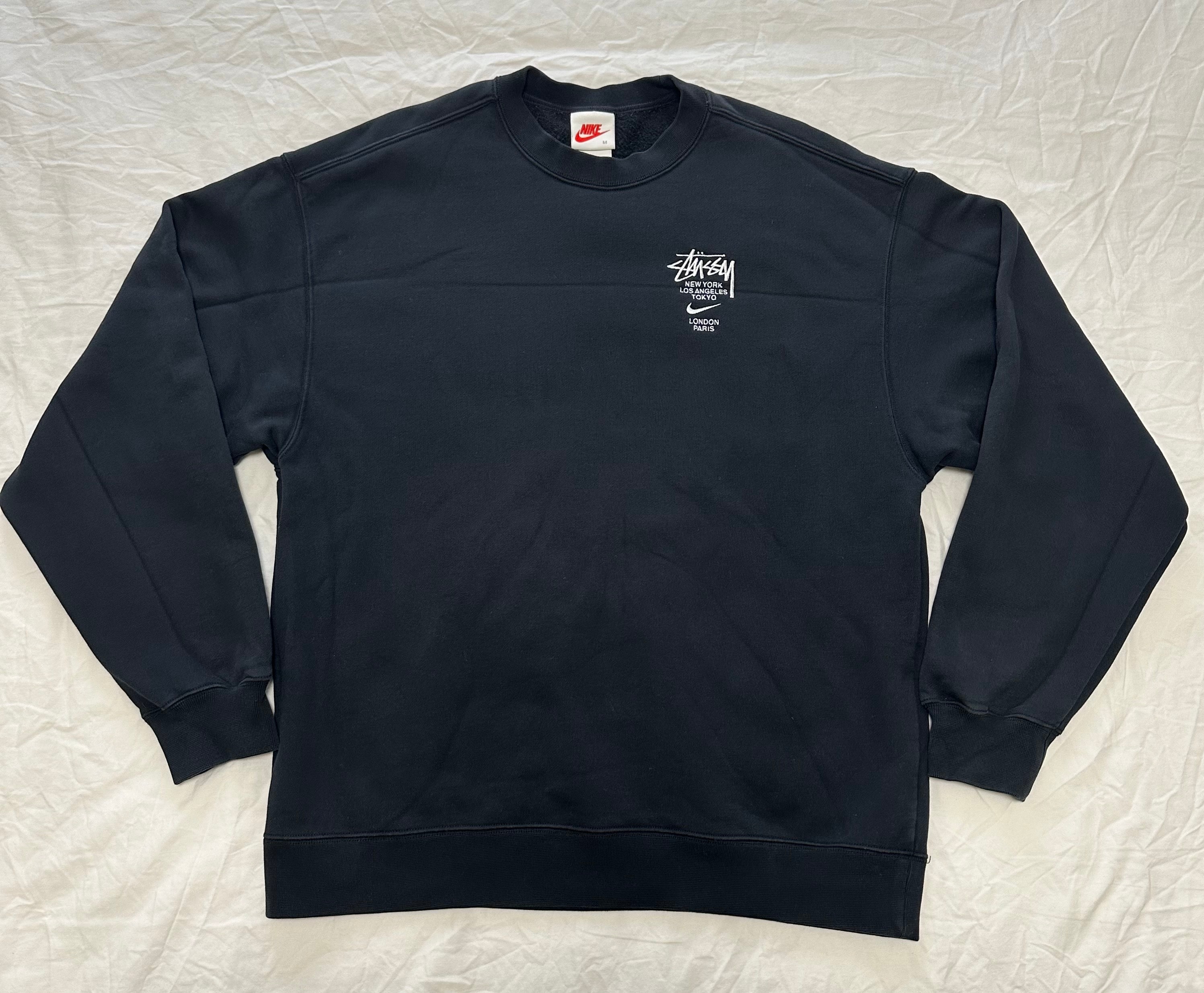 Nike x Stussy International Crewneck Sweatshirt (US Size) "Black" DC4198-010