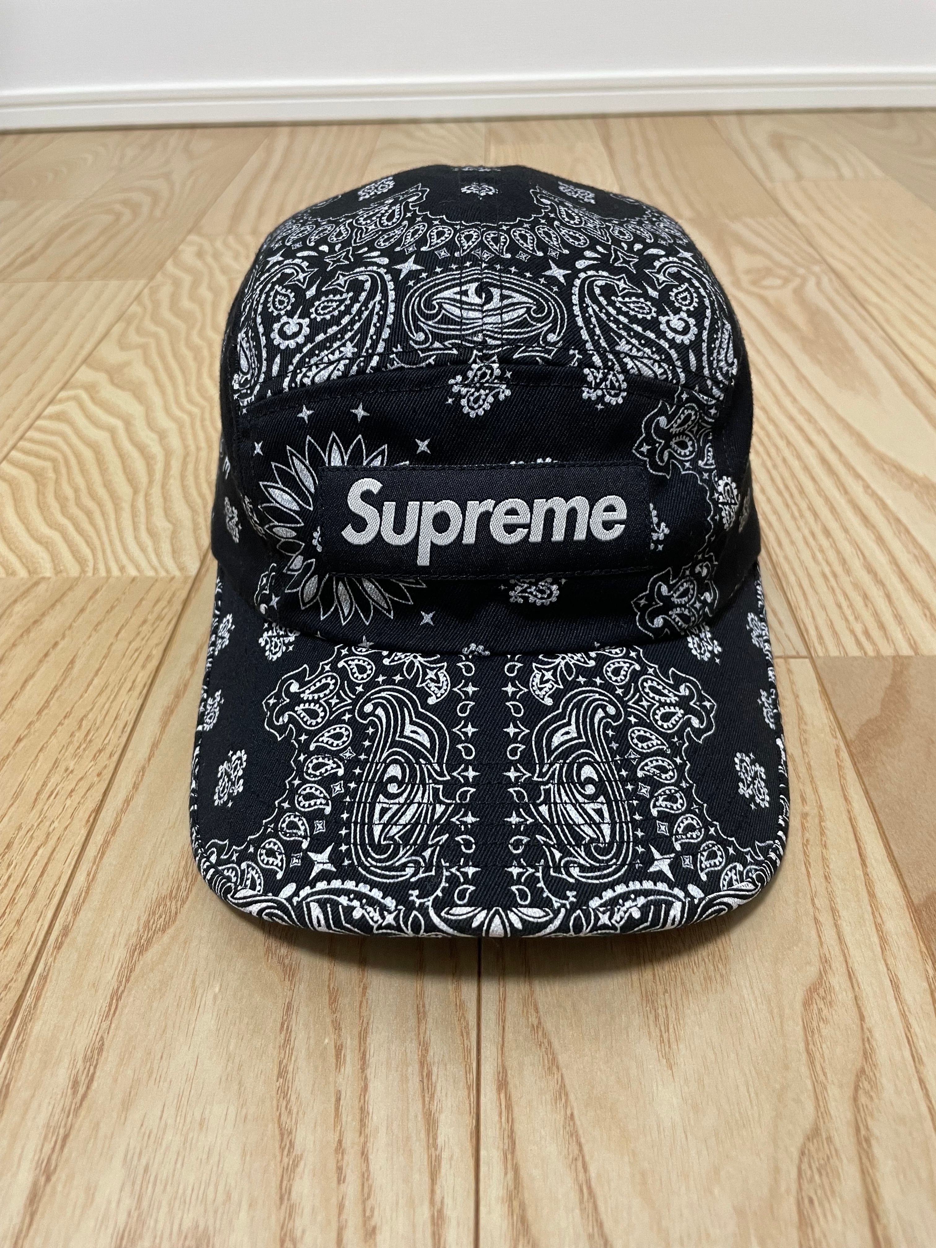 Supreme Bandana Camp Cap "Black"