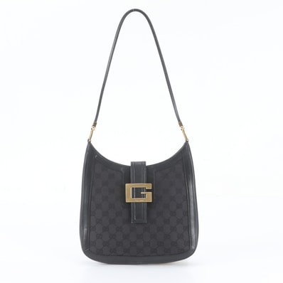 ■美品 グッチ GGキャンバススクエアG 001-4142 ショルダーバッグ