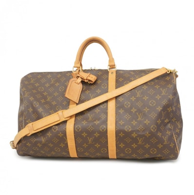 【6db0942】ルイヴィトン ボストンバッグ モノグラム キーポルバンドリエール55 M41414 ブラウン【中古】メンズ レディース ユニセックス