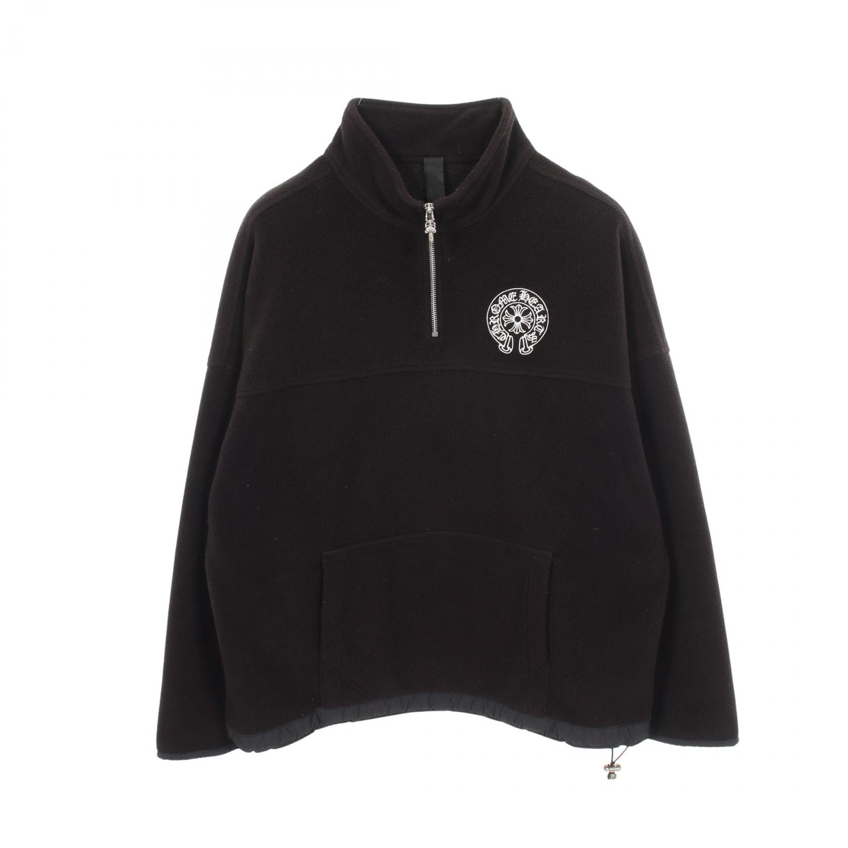 Chrome Hearts Y Not Horseshoe Embroidery Dagger Half-Zip Fleece "Black"
