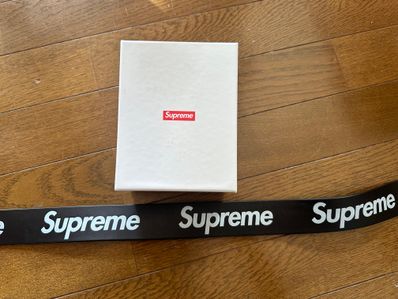 Supreme Repeat Leather Belt "Black" (22SS)