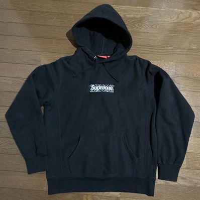 Supreme Bandana Box Logo Hooded Sweatshirt "Black"