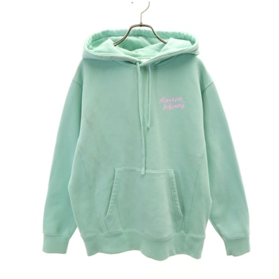 MAISON KITSUNE メゾンキツネ ポルトガル製 長袖 スウェットパーカー XS ミント 裏起毛
