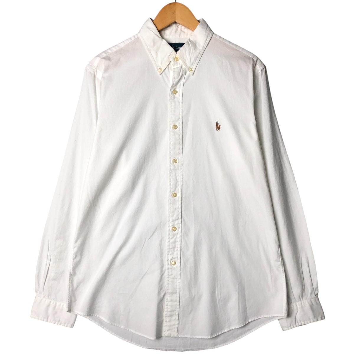 古着 ラルフローレン Ralph Lauren CUSTOM FIT 長袖 ボタンダウンシャツ メンズL相当/eaa573877