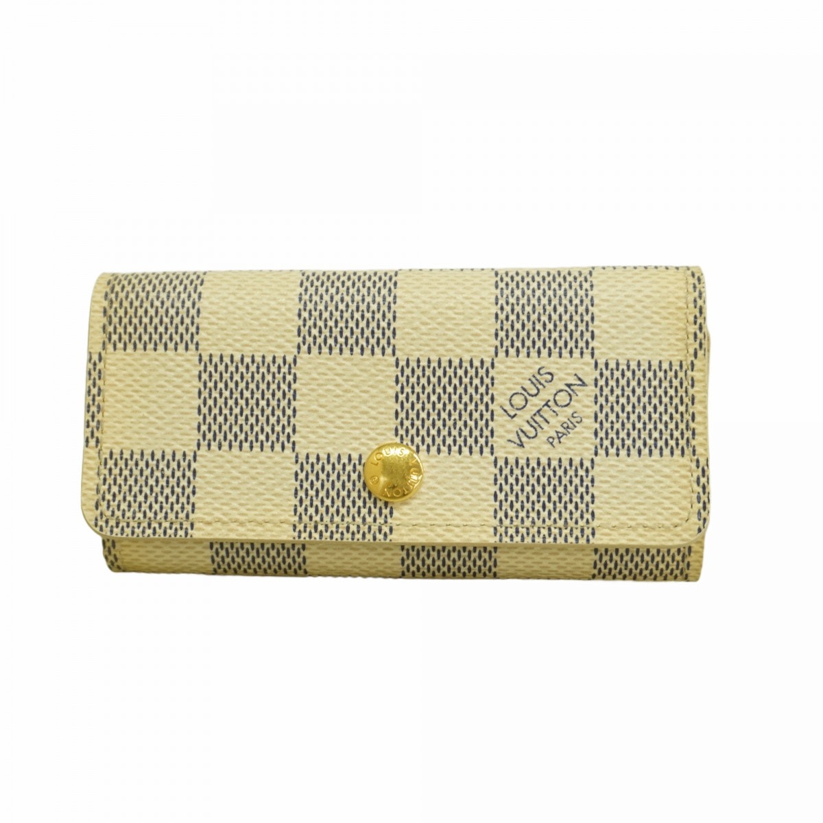 【6dd5051】ルイヴィトン キーケース ダミエ・アズール ミュルティクレ4 N60020 ホワイト【中古】レディース
