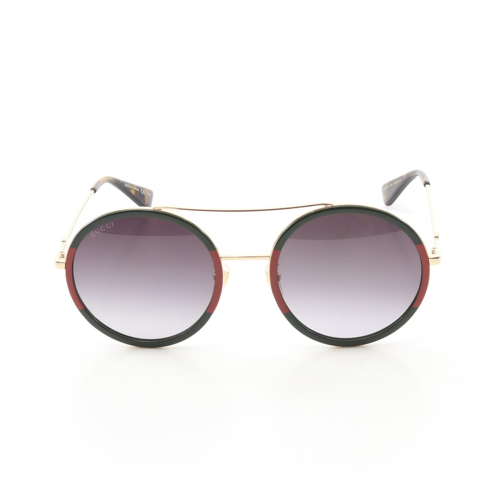 グッチ GUCCI サングラス 衣料品 GP / プラスチック メンズ レディース ゴールド系 / グリーン系 / レッド系 【中古】