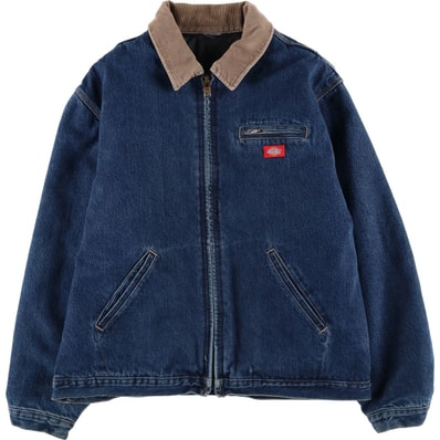 古着 00年代 ディッキーズ Dickies 中綿入り デニムワークジャケット メンズXL相当/eaa605665