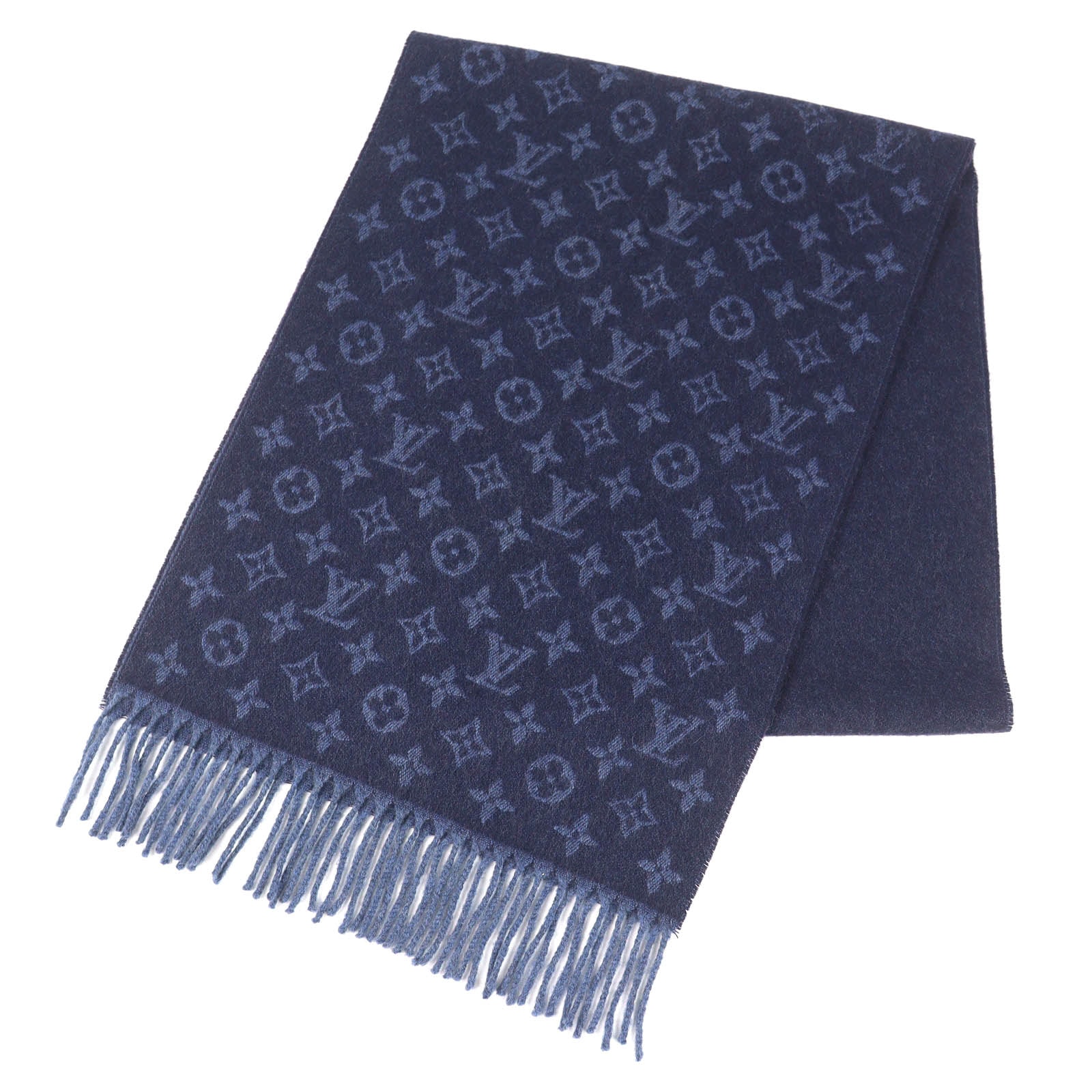 極美 ルイヴィトン エシャルプ モノグラムグラディエント マフラー M70257