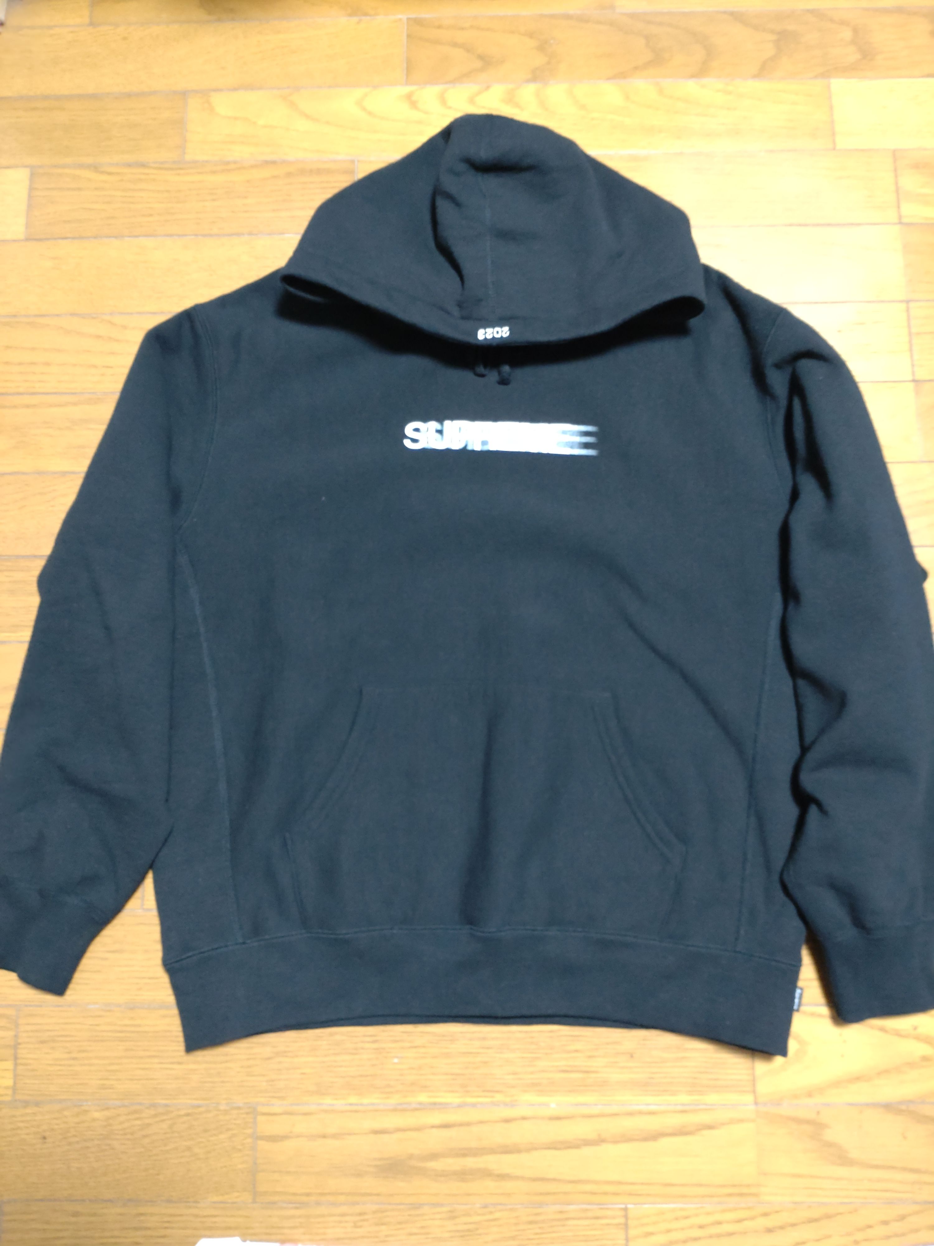 Supreme Motion Logo Hooded Sweatshirt "Black" (23SS)
