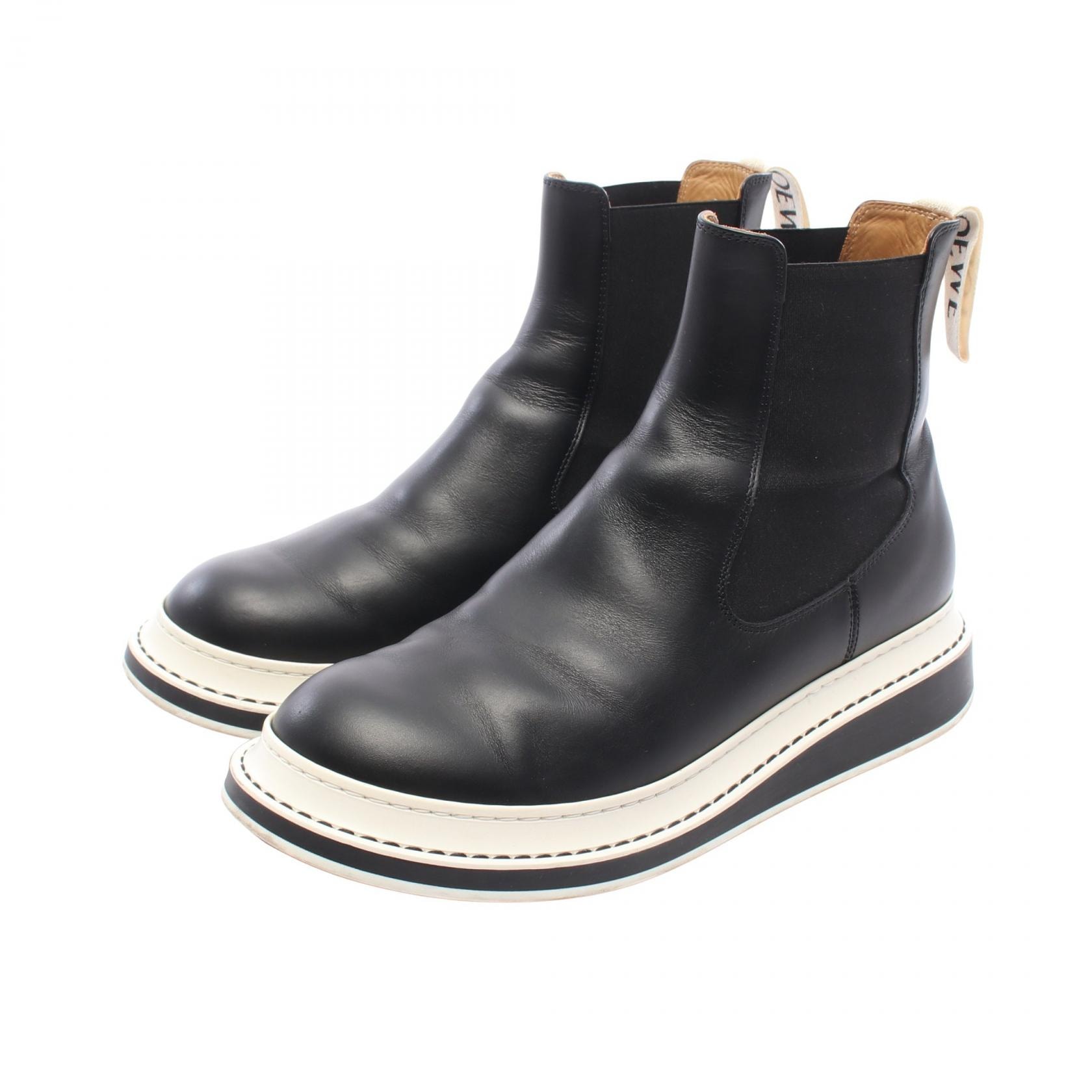 ロエベ LOEWE ブーツ 靴 レザー メンズ ブラック系 【中古】