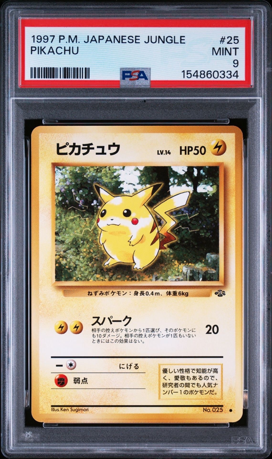 ピカチュウ ● : 旧裏 [PMCG2 No.025](拡張パック「ポケモンジャングル」)