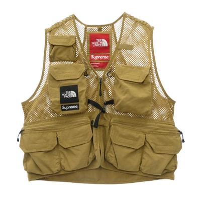 Supreme シュプリーム ベスト 20SS NP22003I × THE NORTH FACE ノースフェイス CARGO VEST BEIGE カーゴ ベスト ベージュ系 M【中古】