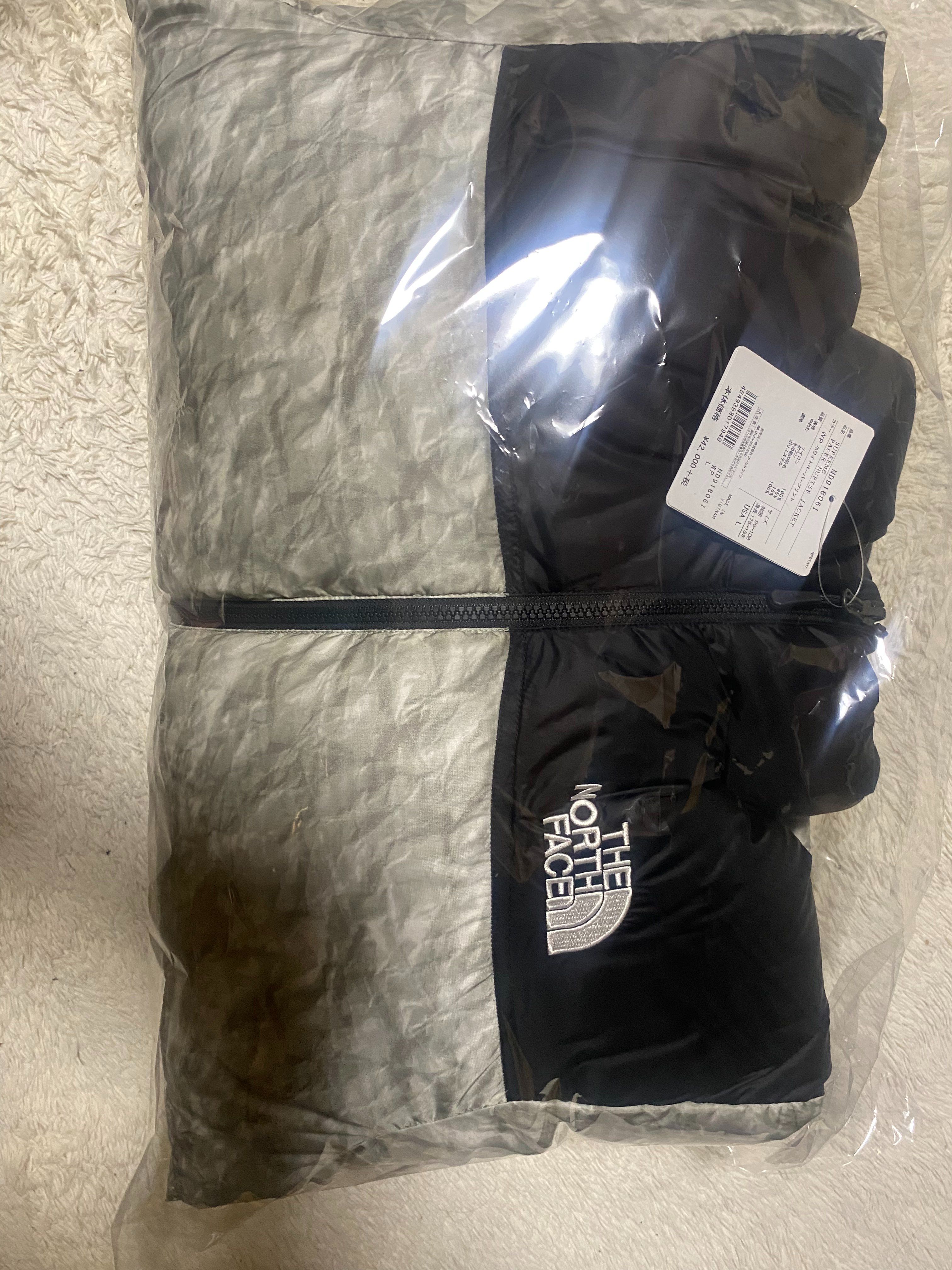 Supreme x The North Face Nuptse Jacket "White Paper Print"