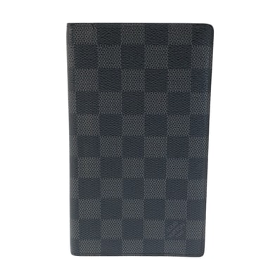 LOUIS VUITTON ルイヴィトン ダミエ グラフィット ポルトフォイユ ブラザ ブラック グレー シルバー金具 PVC 長財布 ロングウォレット 603141 【中古】